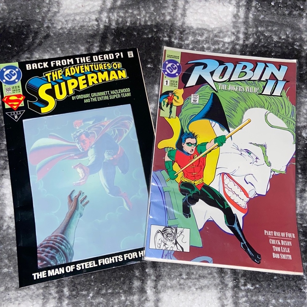 Superman (1992) and Robin (1991 ) comics